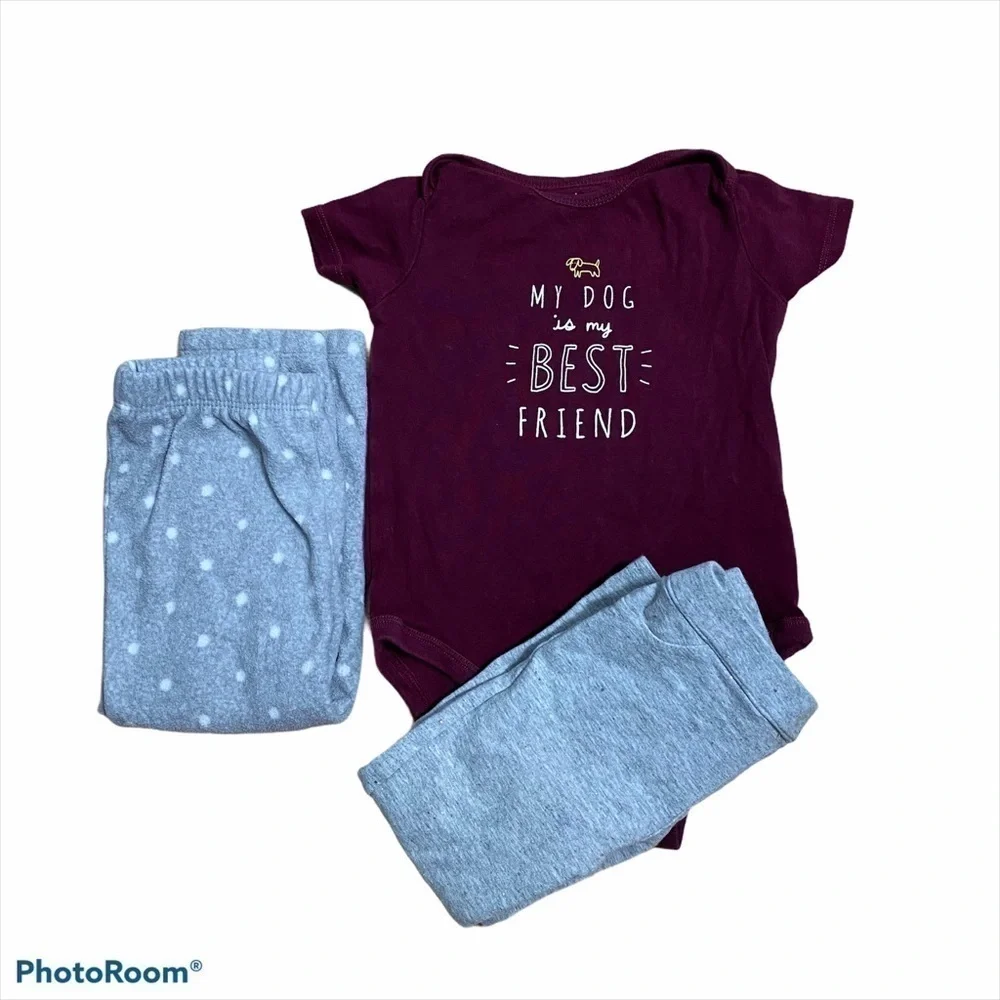 Carter’s Dog Onesie Outfit Bundle 24 months Girls